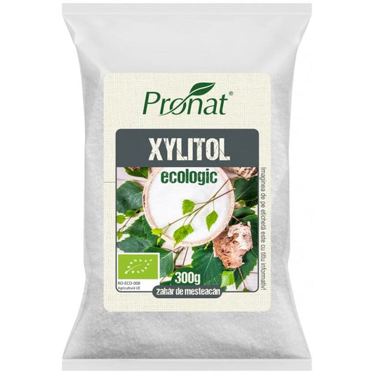 Zahar de mesteacan bio cristale 100% xylitol 300g Pronat