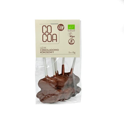 Acadele raw fara gluten cu cocos bio Cocoa 5x15g