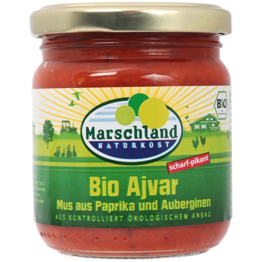 Ajvar bio picant 200g Marschland Naturkost - Marschland