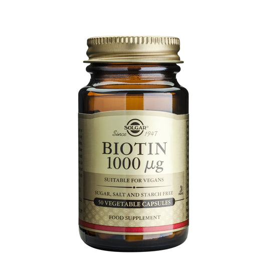 Biotin 1000mcg 50 capsule vegetale - Solgar - Superalimente 
