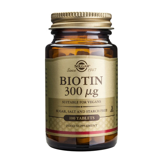 Biotin 300mcg 100 tablete - Solgar - Superalimente si 