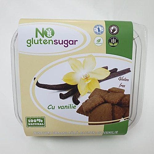 Biscuiti vegani fara gluten cu vanilie No Gluten Sugar 150gr
