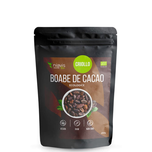 Boabe de cacao intregi Ecologice/Bio 250g - Niavis - Cacao