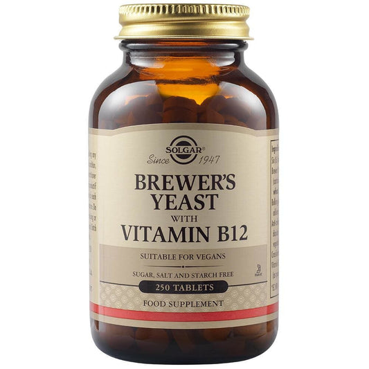 Brewers Yeast with Vitamin B12 500mg 250tablete - Solgar - 