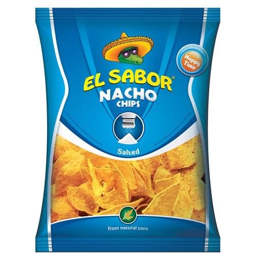 Chips nachos fara gluten cu sare El Sabor 225g