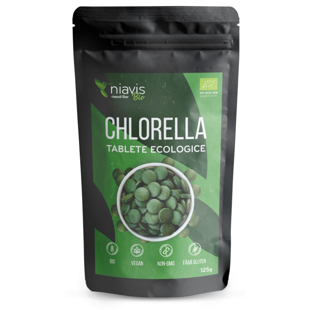 Chlorella Tablete Ecologice/BIO 125g - Niavis - 