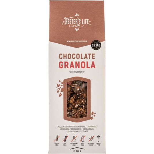 CHOCOLATE GRANOLA 320g - Hester\’s Life - Cereale musli si 