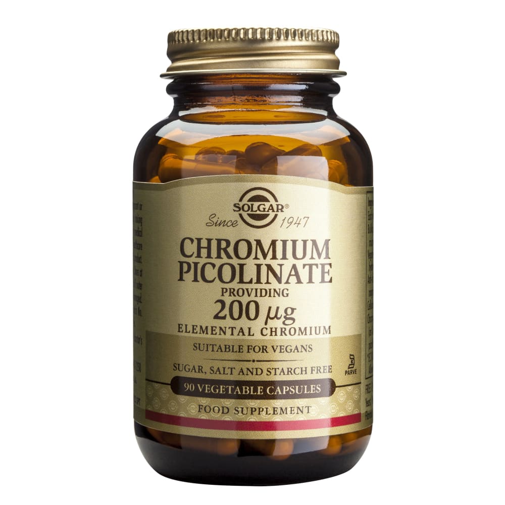 Chromium Picolinate 200ug 90 veg caps - Solgar - Altele