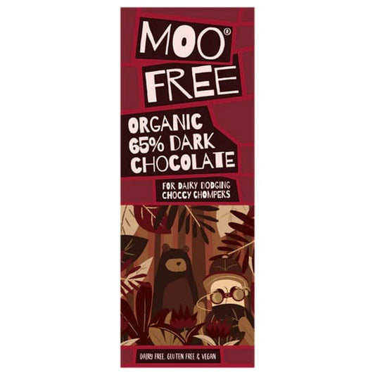 Ciocolata Premium 65% Cacao Bio Moo Free 80g