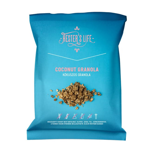 COCONUT GRANOLA 60g - Hester\’s Life - Cereale musli si 