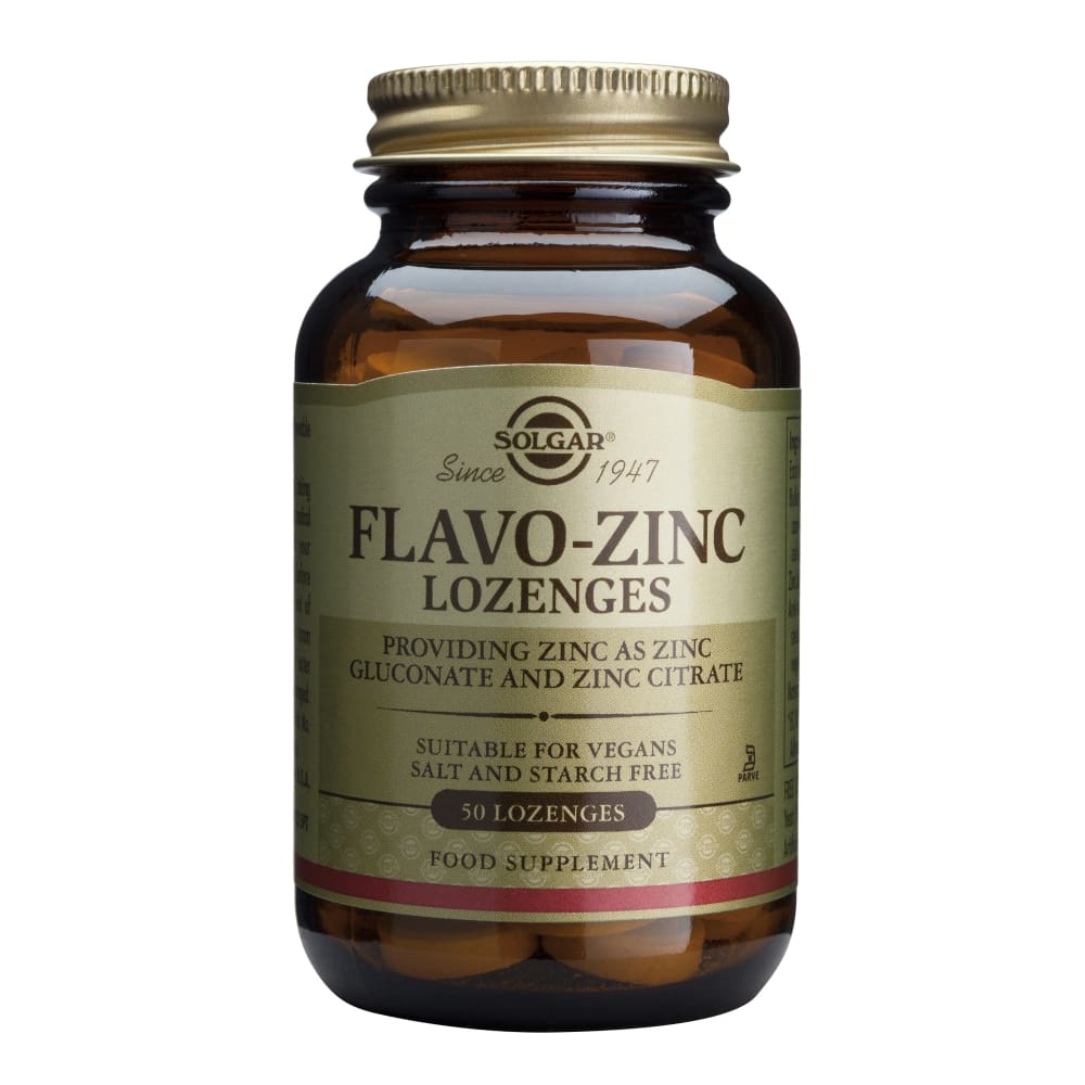 FLAVO ZINC 23mg 50 tablete - Solgar - Superalimente si 