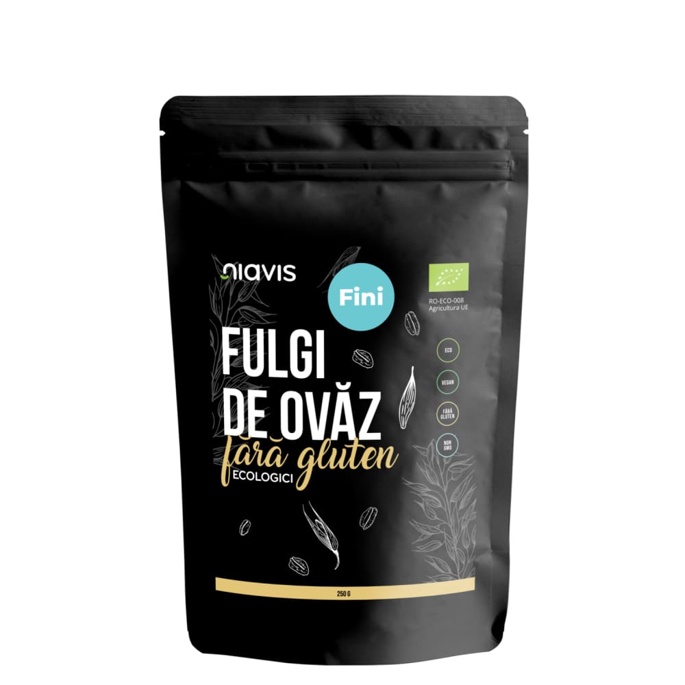 Fulgi de Ovaz Ecologici Fini fara Gluten 250g - Niavis - 