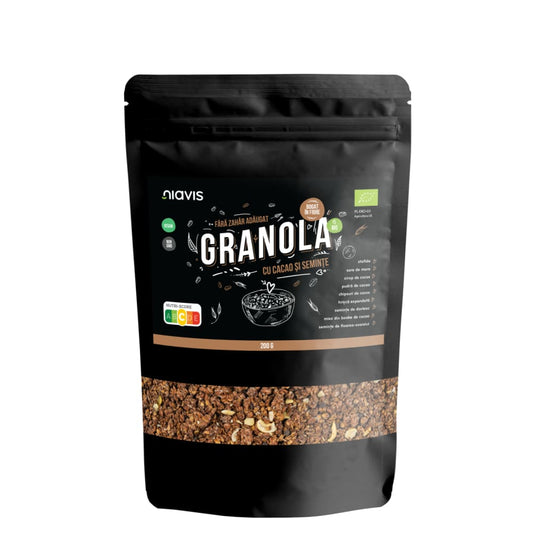 Granola cu Cacao si Seminte Ecologica/BIO 200g - Niavis