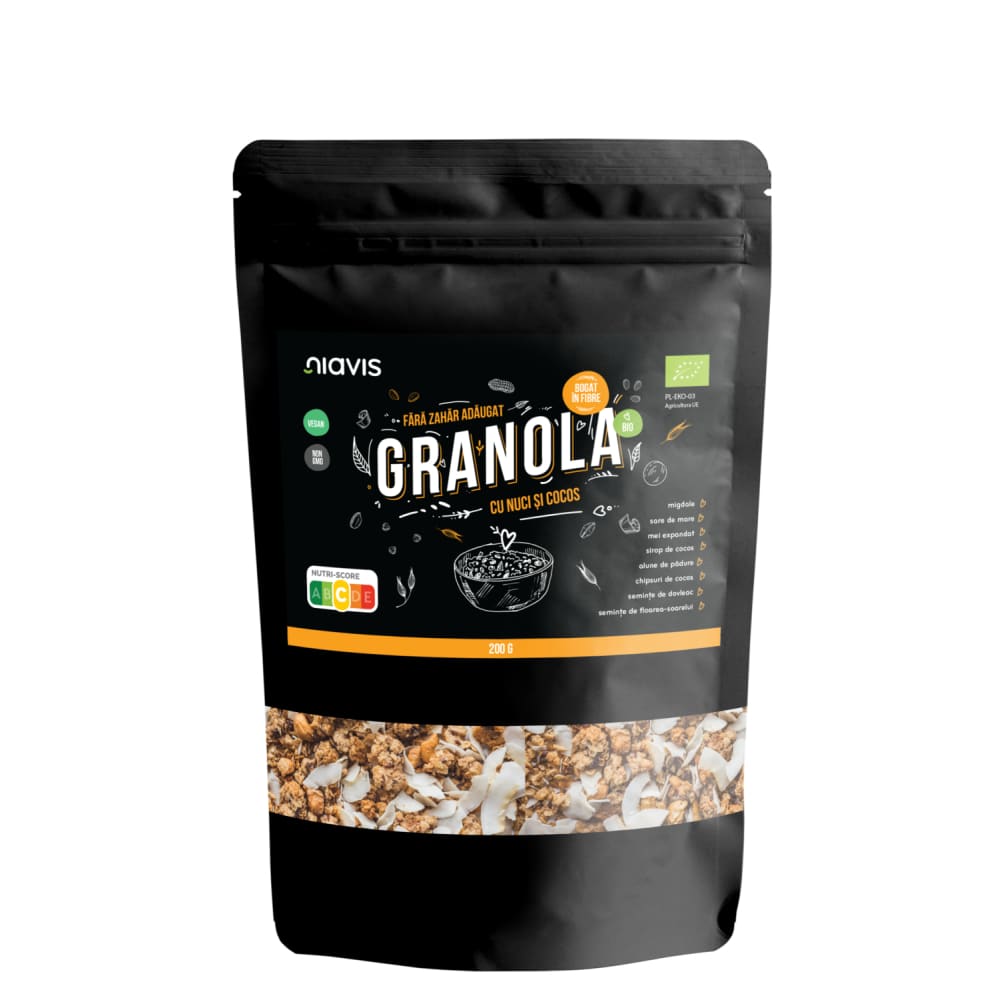 Granola cu Nuci si Cocos Ecologica/BIO 200g - Niavis