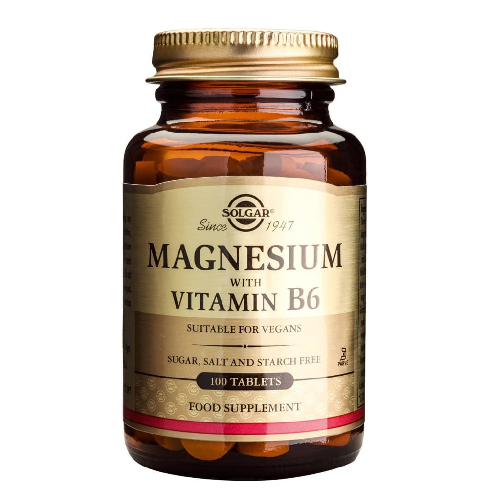 Magnesium + B6 100 tablete - Solgar - Superalimente si 