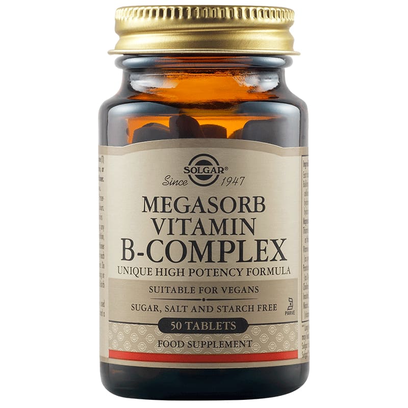MEGASORB B COMPLEX 50 tabs 50s - Solgar - Altele