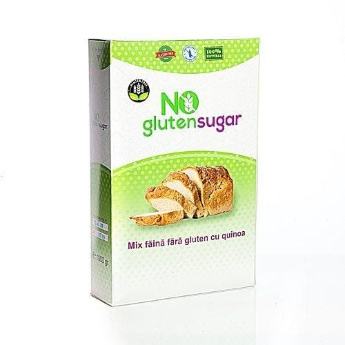 Mix faina fara gluten cu quinoa No Gluten Sugar 1000g - 