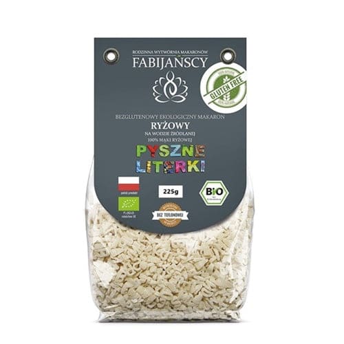 Paste litere eco din orez fara gluten Fabijanscy 225 g