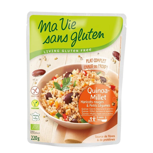 Quinoa si mei cu legume - fara gluten gata preparat 220g - 