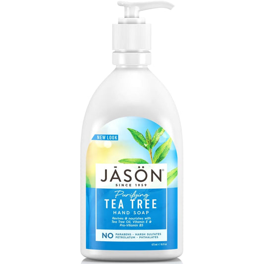 Sapun lichid cu Tea Tree pentru fata si maini 473 ml. Jason
