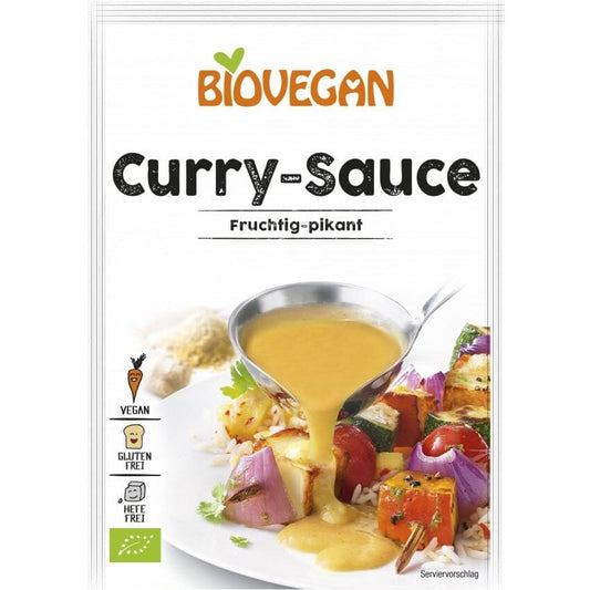 Sos bio de curry fructat si picant vegan 29g Biovegan