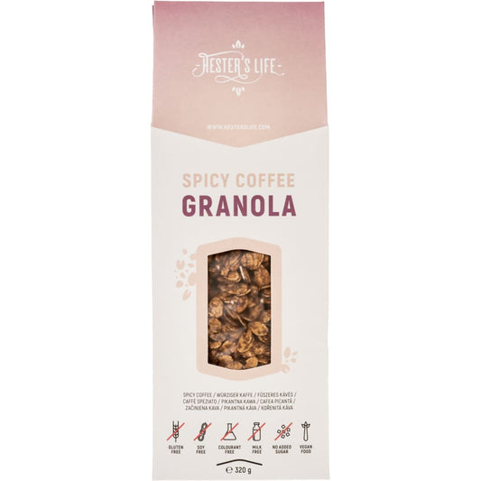 SPICY COFFEE GRANOLA 320g - Hester\’s Life - Cereale musli 