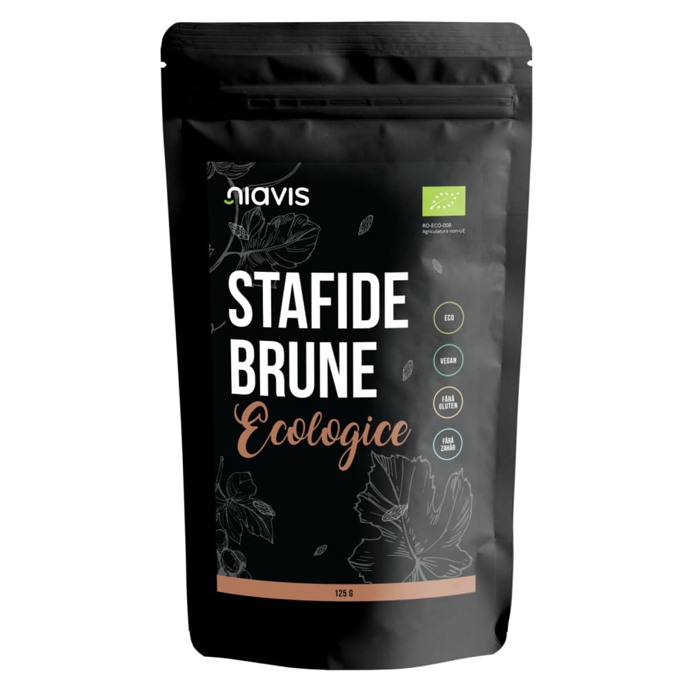 Stafide Brune Ecologice/BIO 125g - Niavis - Altele