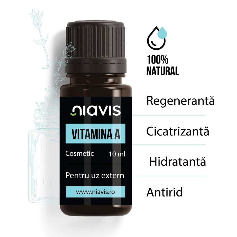 Vitamina A 10ml - Niavis - Superalimente si suplimente